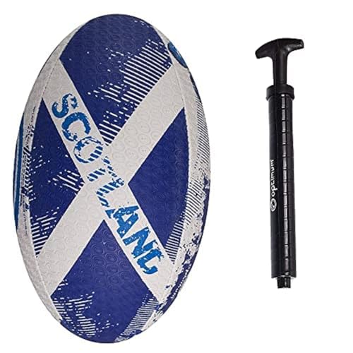OPTIMUM Nation Rugbyball – Schottland – 5 – mit Pumpe von OPTIMUM