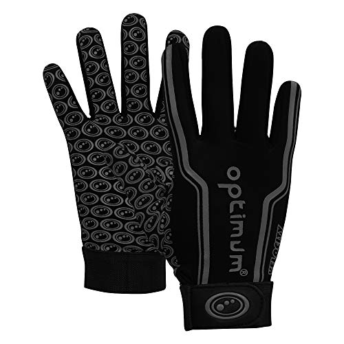 OPTIMUM Unisex-Youth Senior Velocity Rugbyhandschuhe, Black, XS von OPTIMUM