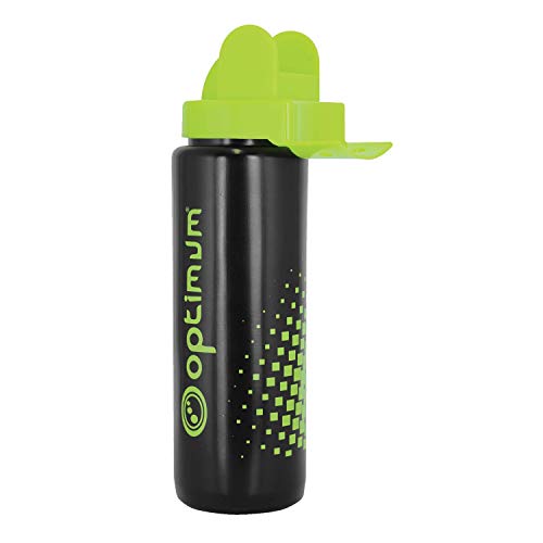 Optimum Unisex-Adult Hygienic Aqua Spray Wasserflasche, fluoreszierend, Einheitsgröße, schwarz-schwarz/Leuchtend gelb, One Size von OPTIMUM