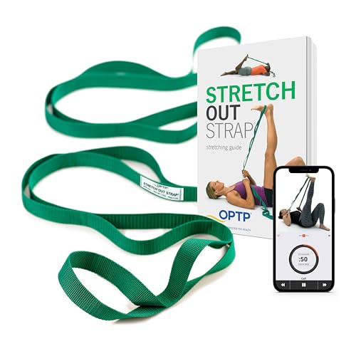 OPTP Der Original Stretch Out Strap mit Übungsbuch - Made in USA Top Wahl von Physiotherapeuten & Sporttrainern von OPTP