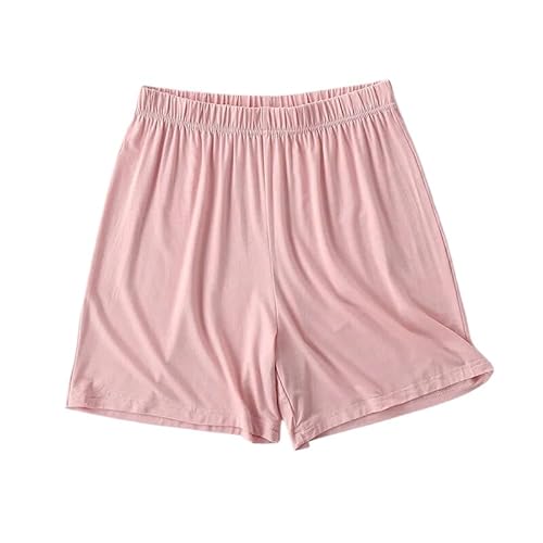 ORDOBO Damen Pyjamahose - Bequeme Atmungsaktive Weiche Baumwolle Lässige Nachtwäsche Für Den Sommer Hohe Taille Mit Kordelzug Große Größe Einfarbige Kleidung Pink M von ORDOBO
