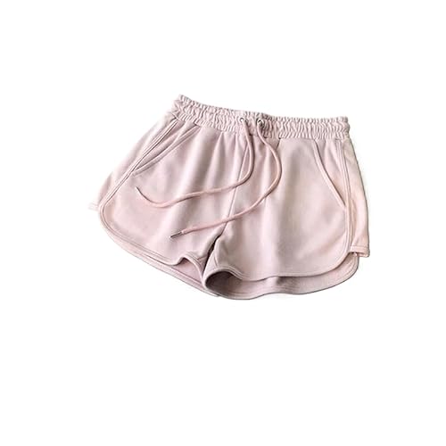 ORDOBO Damen Pyjamahose - Sommer Pyjamahose Mit Tasche Und Kordelzug Einfarbig Lässig Große Größe Hohe Taille Weites Bein Dünne Homewear-Kleidung Pink XL von ORDOBO