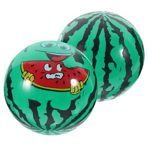 ORFOFE 2 Stück Aufblasbarer Schlägerball Wassermelonen Strandball Aufblasbare Strandbälle Großer Strandball Pool Spielzeug Aufblasbares Ball Spielzeug Pool Partybevorzugung von ORFOFE