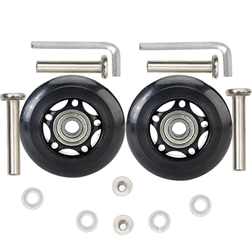 ORO Kofferrollen Ersatzrollen 68 * 24mm Gummi Rollen Räder 1Paar Mute Gepäck Koffer Ersatz Wheels ORO Kofferrollen Ersatzrollen 68 * 24mm Gummi Rollen Räder 1Paar Mute Gepäck Koffer Ersatz Wheels von ORO