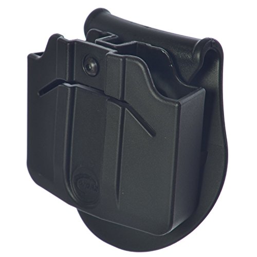 ORPAZ Defense Gürtel/Paddle verstellbar drehbar drehung Doppel-Magazintasche für 2 Double Stack 9mm / .40 Cal Polymer mags von ORPAZ