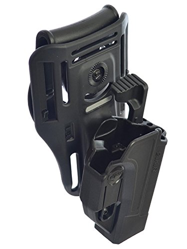 ORPAZ Defense Lowride Belt Attachment + Tactical Thmub Release Safety Holster, Tention Adjustment ROTO Paddle for Heckler & Koch H&K USP 45, H&K USP 9mm and H&K USP 45 (Full Size Only) von ORPAZ