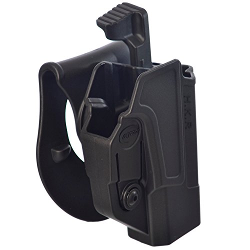 ORPAZ Defense Taktisch verstellbar drehbar drehung Paddle/Gürtel Pistole Holster Active Retention Mit Thumb Release Sicherheit für Heckler&Koch H&K USP 45,H&K USP 9mm and H&K USP 45(Full Size Only) von ORPAZ