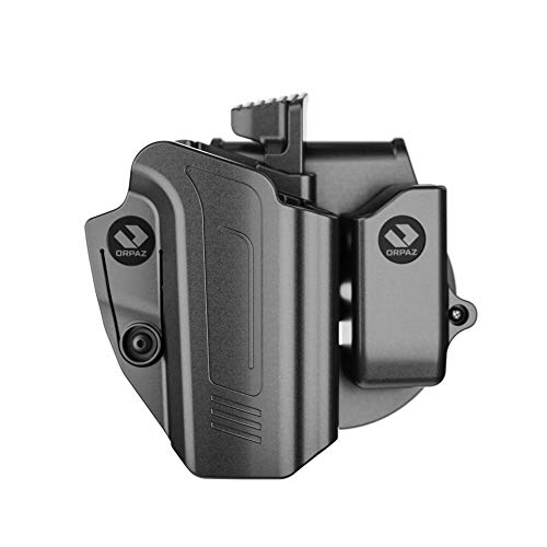 Orpaz C-Series CZ P10C & CZ P10F Holster Compatible with CZ P10C & CZ P10F Right-Hand OWB Holster, Level II, with CZ P10 Magazine Holder - Unisex - Will Secure Your Handgun with a Tactical Appearance von ORPAZ