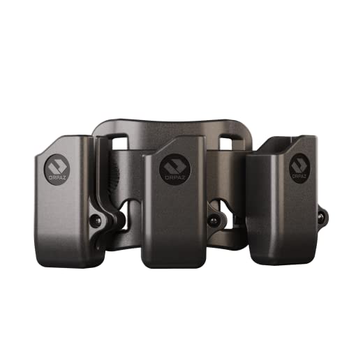Orpaz G17 Pistol Mag Pouch Compatible with Glock 17 Magazine Holster for 0.40, 9mm Magazine Holder (Dreifaches Magazin, Gürtelschlaufe) von ORPAZ