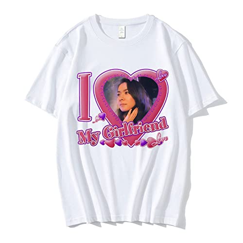 ORSOLA Mitski T-Shirt L Love My Grilfriend Letter Druck T Shirt Women's Fan Mode Trendy Kurzarm Casual Street Sommer Tops Für Männer Frauen XXS-4XL-White||XXS von ORSOLA