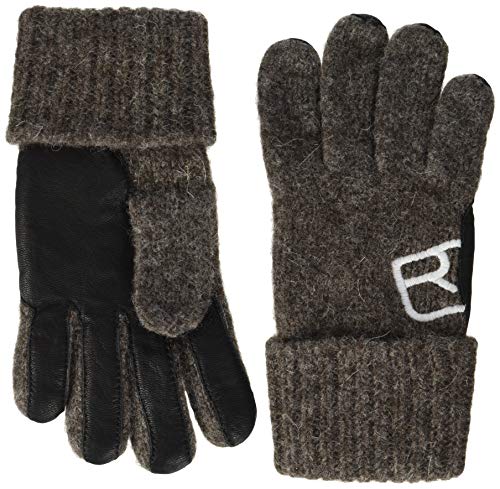 Ortovox Damen Swisswool Classic Leather Handschuhe, Black Sheep, M von ORTOVOX