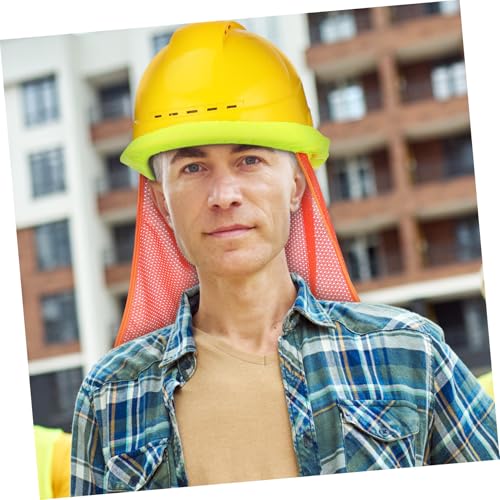 OSALADI 10 Stück Teiliges Hardhat Nackenschutz Sonnenschutz mit Reflektierendem Streifen Atmungsaktives Polyester Mesh Leichter Uv-Schutz für Bauhelme Schnelle Anbringung Verbesserte von OSALADI
