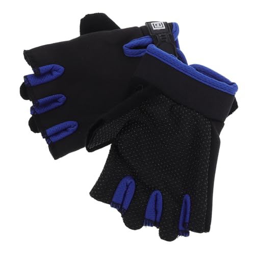 OSOLADY Unisex-fahrradhandschuhe Für Kinder: Halbfinger-Handschuhe Mit Griff Zum Radfahren Rollerfahren Skateboarden Verletzungsprävention Mesh von OSOLADY