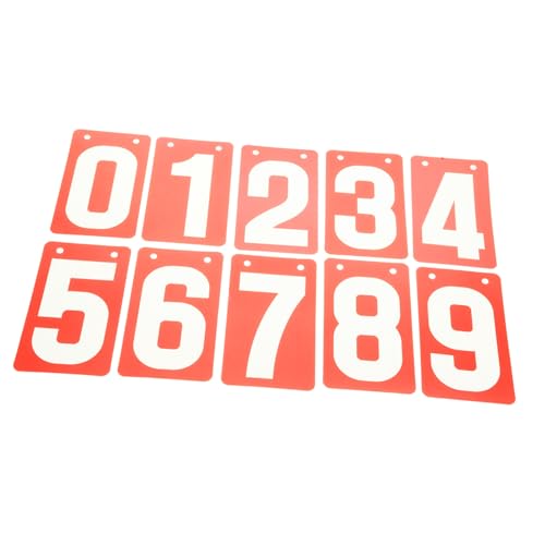 OSOLADY 10 Stück Praktische Flip ziffernkarten Scoreboard für Sportarten Tragbarer Digitaler Spielstandzähler aus Robustem wasserdichte Ersatz scorecards für Fußball Tennis Billiards von OSOLADY