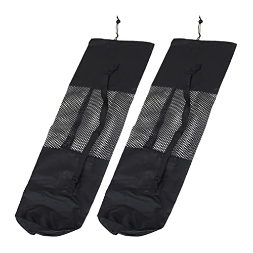 OSOLADY 2Stücke Yoga Mat Tragetasche Mesh Design Verstellbarer Schultergurt für Yogamatten Leicht und Langlebig für Fitness und Reisen von OSOLADY