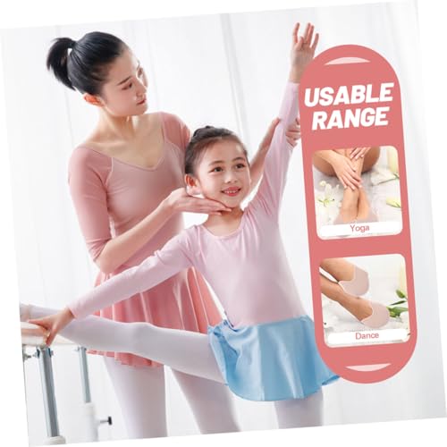 OSOLADY 4 Stück Ballett Zehenpolster Halbsohle Weicher Schutz Tanz Zehenpads für Damen und Mädchen aus Sebs Strickstoff Stoßdämpfend Waschbar für Ballettschuhe Fußpflege von OSOLADY