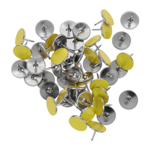 OSOLADY 50 Stück Reflektierende Markierungsnägel Gelb Outdoor Trail Marking Pins für Dämmerung Schnell Installierbare Reißzwecken für Wegmarkierung Camping und Außeneinsatz OSOLADY 50 Stück Reflektierende Markierungsnägel Gelb Outdoor Trail Marking Pins für Dämmerung Schnell Installierbare Reißzwecken für Wegmarkierung Camping und Außeneinsatz von OSOLADY