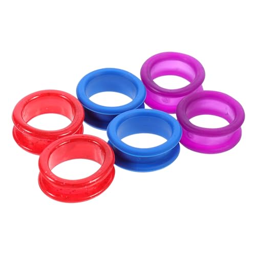 OSOLADY 6 Stück Teiliges Weiche Silikon fingerschutzringe für Friseurscheren rutschfest und Druckreduzierend Ergonomisch für Friseure und Salon Komfortabel bei Langem Haarschneiden OSOLADY 6 Stück Teiliges Weiche Silikon fingerschutzringe für Friseurscheren rutschfest und Druckreduzierend Ergonomisch für Friseure und Salon Komfortabel bei Langem Haarschneiden von OSOLADY