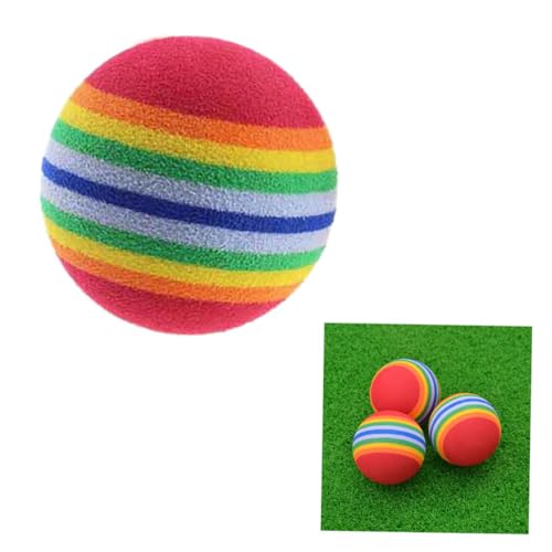 OSOLADY 8 Stück Teiliges Eva Übungsbälle mit Regenbogen Design Weiche Leichte Trainingsbälle für Indoor Golfpraxis Sicher für Möbel und Fenster für Annäherungsschläge OSOLADY 8 Stück Teiliges Eva Übungsbälle mit Regenbogen Design Weiche Leichte Trainingsbälle für Indoor Golfpraxis Sicher für Möbel und Fenster für Annäherungsschläge von OSOLADY