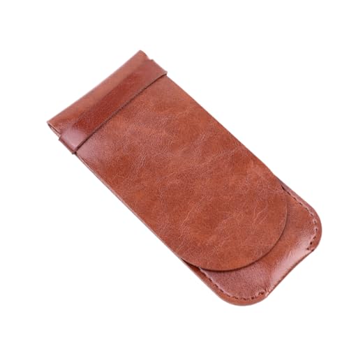OSOLADY Leder Federmäppchen Vintage Stifttasche Kaffee Farbverlauf Stifteetui Federschutzhülle für Schule Büro Alltag von OSOLADY