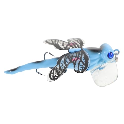 OSOLADY Leichtgewichtiger Libellen köder aus Kunststoff Naturnahe Imitation Langlebiger Angelköder für Süßwasserfische Geeignet für Fliegenfischen und Vielseitige Angelaktivitäten von OSOLADY