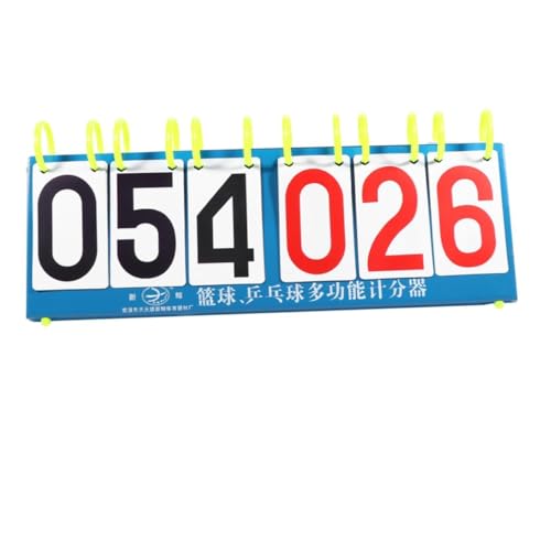 OSOLADY Multifunktionale Basketball Score Anzeigetafel mit Stelligem Flip Design Tragbar und Robust Klare Zahlen für Volleyball Tischtennis und Outdoor Sport für Wettkämpfe und Training von OSOLADY