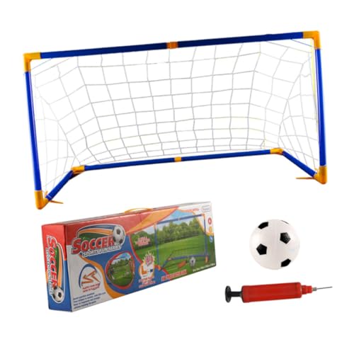 OSOLADY Portables Fußballtor Wetterfestes Faltbares Fußballnetz mit Handball Pumpe Leicht DIY Fußballtor für Indoor Outdoor Garten Training Spielspaß OSOLADY Portables Fußballtor Wetterfestes Faltbares Fußballnetz mit Handball Pumpe Leicht DIY Fußballtor für Indoor Outdoor Garten Training Spielspaß von OSOLADY