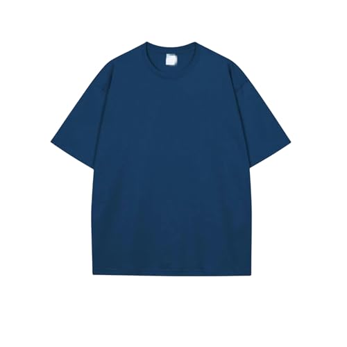 OTBEHUWJ T-Shirts für Damen Übergroße T-Shirts Für Frauen Unisex Lässig T-Shirts Top-T-Shirt-Kleidung-N Yblue-S von OTBEHUWJ