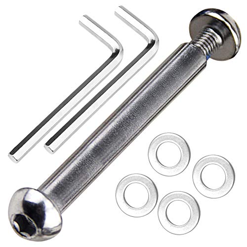 OTFAITP M8 8mm x 28mm-86mm Scooter Front Rear Axle Bolt 8.8 Grade Carbon Steel for Stunt Scooter Dash Teen/Adult Kick Scooter-800+lb Capacity von OTFAITP