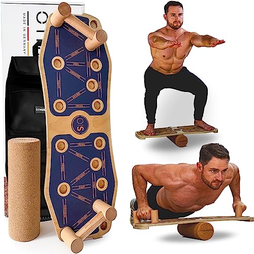 OTHERSPORTS Sportboard - Trainingsgeräte für zuhause – Home Gym Equipment für ein ideales Training zuhause Balance Board BlueGrip mit Bag von OTHERSPORTS