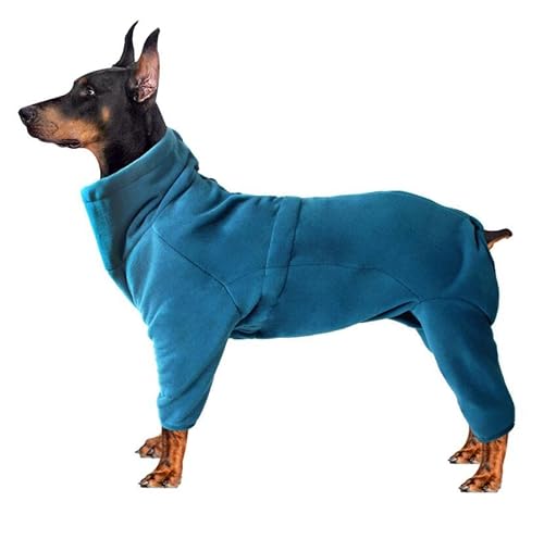 OTMYIGO Hunde-Ganzkörpermantel, Warmer Ganzkörper-Hundemantel, gemütlicher Polar-Fleece-Mantel für Hunde, Haustier-Hundekleidung für große, kleine, mittelgroße Rassen,Grün,XXL von OTMYIGO