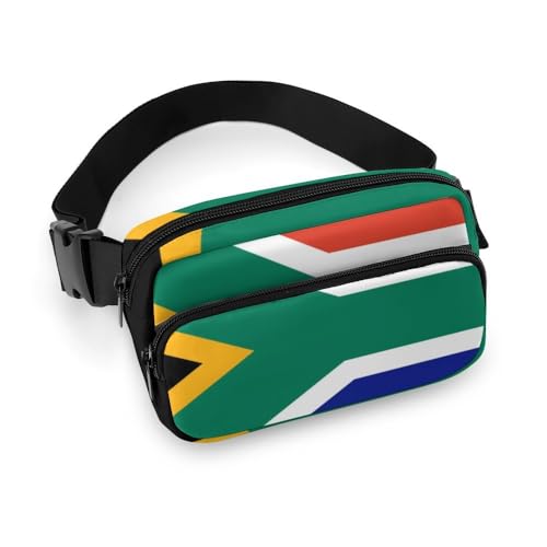 OTRAHCSD Hüfttasche, Südafrika-Flagge, verstellbare Bauchtasche zum Laufen, Spazierengehen, Wandern, siehe abbildung, 20x13cm von OTRAHCSD