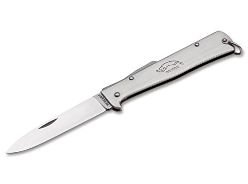 Otter 01OT077 Unisex – Erwachsene Mercator-Messer Edelstahl Clip Taschenmesser, Silber, 20,0 cm von Otter