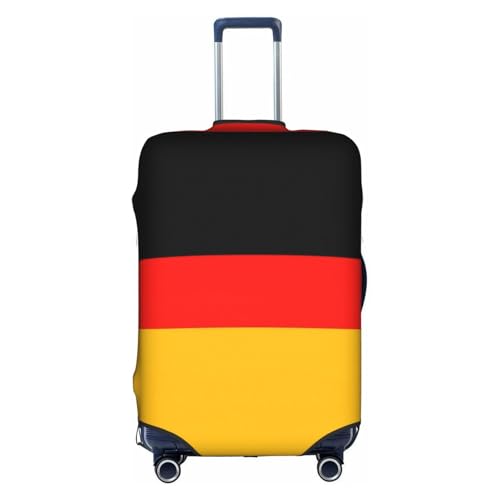 OTTKGGA Kofferhülle mit Deutschland-Flagge, elastisch, kratzfest, Reiseutensilien, passend für 45,7 - 81,3 cm Gepäck, weiß, XL OTTKGGA Kofferhülle mit Deutschland-Flagge, elastisch, kratzfest, Reiseutensilien, passend für 45,7 - 81,3 cm Gepäck, weiß, XL von OTTKGGA