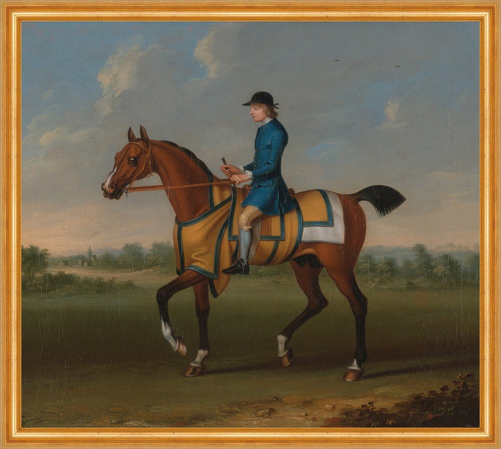 Kunstdruck A Bay Racehorse with Jockey Up James Seymour Pferde Sport B A2 02398 G, (1 St) von OTTO