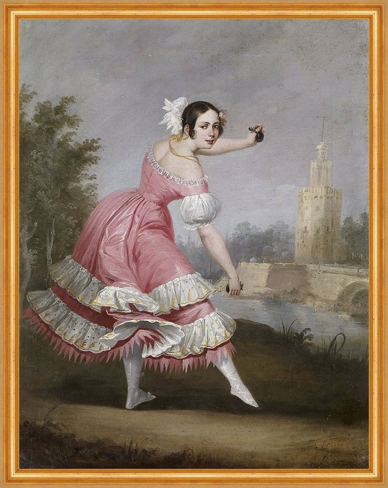 Kunstdruck A Bolero Dancer Manuel Cabral Spanischer Tanz Kleid Kastanietten B A1, (1 St) von OTTO