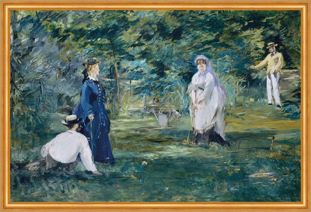 Kunstdruck A Game of Croquet Edouard Manet Spiele Sommer Garten Sport B A2 01493, (1 St) von OTTO