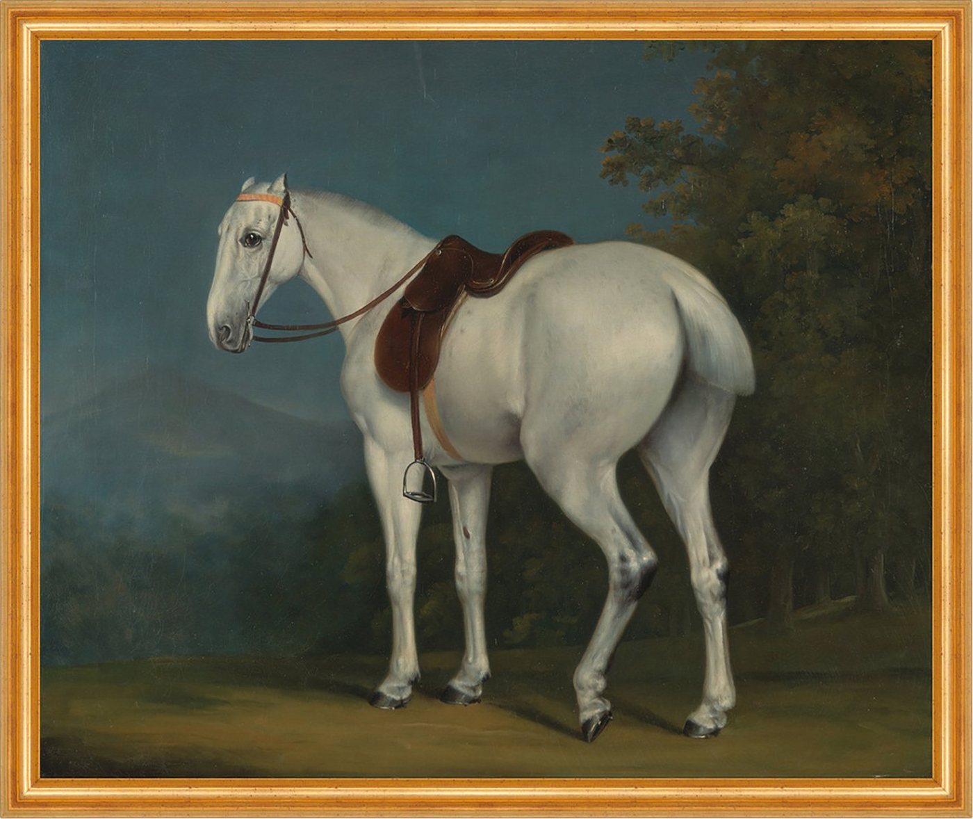 Kunstdruck A Ladys Grey Hunter Jacques-Laurent Agasse Pferde Sattel Zaumzeug B A1, (1 St) von OTTO