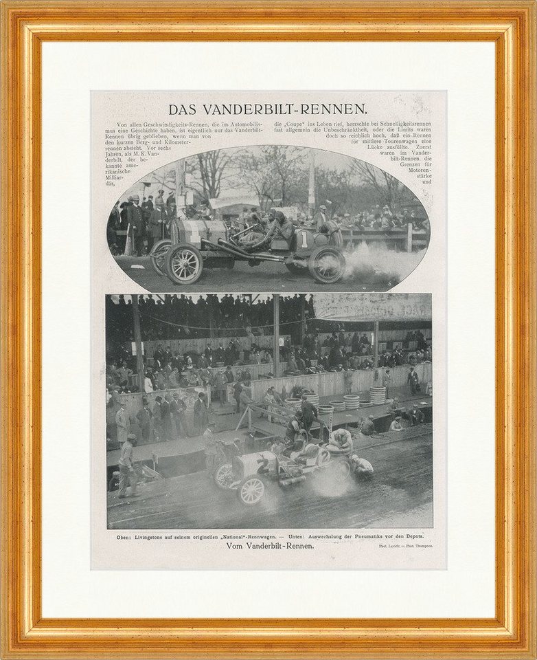 Kunstdruck Das Vanderbilt Rennen Automobil National Rennwagen Faksimile SP 338 Ge, (1 St) von OTTO