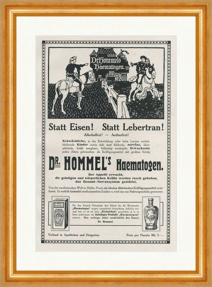 Kunstdruck Dr. Hommels Haematogen Statt Eisen Lebertran Stärkung Faksimile SP 301, (1 St) von OTTO