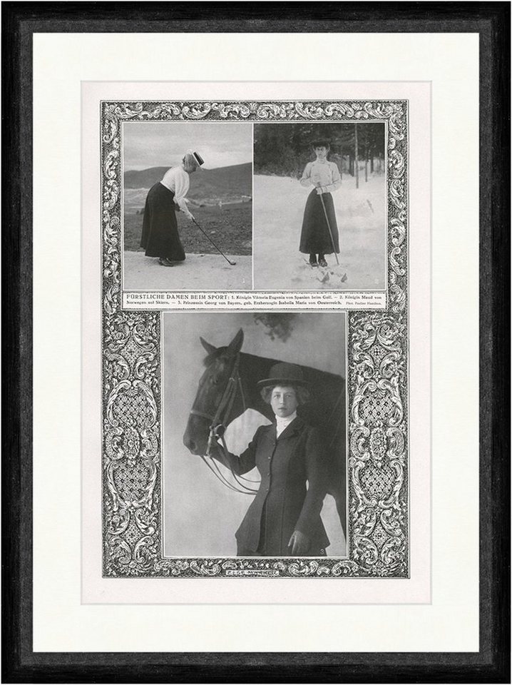 Kunstdruck Fürstliche Damen beim Sport: Viktoria Eugenia v. Spanien F_Vintage 007, (1 St) von OTTO