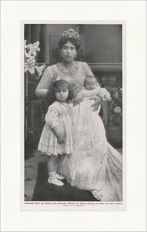Kunstdruck Großfürstin Kyrill von Rußland 1909 Adel Prinzessin Sachsen F_Vintage, (1 St) von OTTO