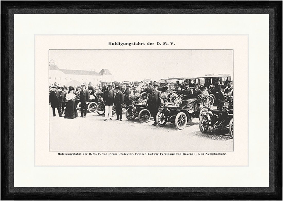 Kunstdruck Huldigungsfahrt der D M V Ludwig Ferdinand Braunbeck Faks Sport 104, (1 St) von OTTO