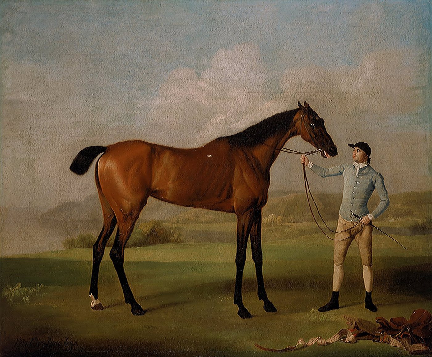 Kunstdruck Molly Long-legs with her Jockey George Stubbs Pferde Tiere Zaumzeug B, (1 St) von OTTO
