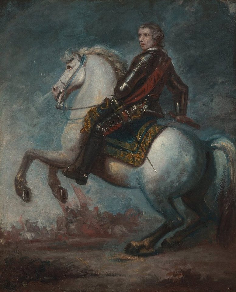 Kunstdruck Sir Jeffrey Amherst Sir Joshua Reynolds Pferde Reiter Tiere Zügel B A3, (1 St) von OTTO