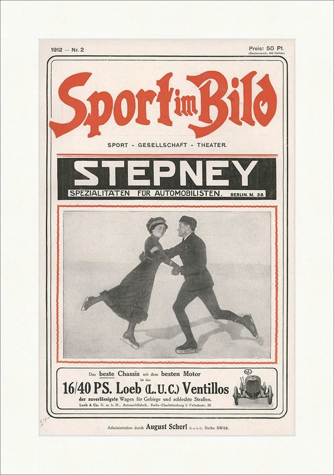 Kunstdruck Stepney Spezialitäten für Automobilisten Cover Schlittschuhe F_Vintage, (1 St) von OTTO