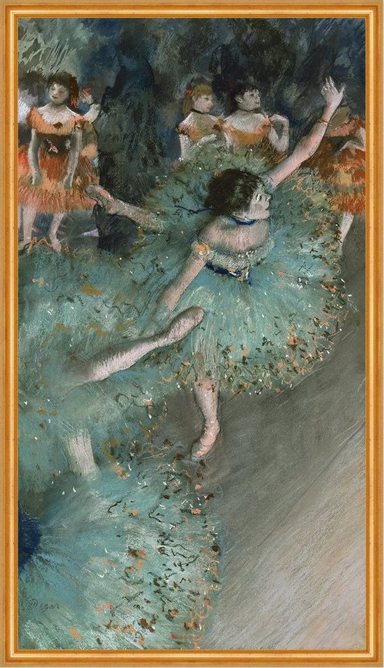 Kunstdruck Swaying Dancer, Dancer in Green Edgar Degas Tänzerinnen Ballett Kleid, (1 St) von OTTO