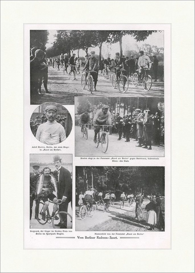 Kunstdruck Vom Berliner Radrenn-Sport 1908 Adolf Boehm Guignard Steglitz F_Vintag, (1 St) von OTTO