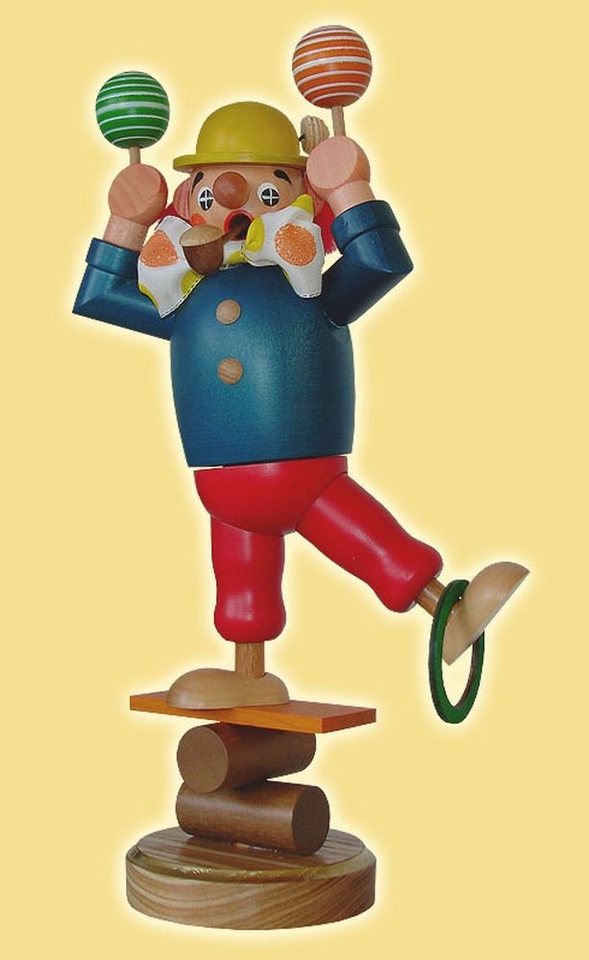 Räuchermännchen Räuchermann Clown Höhe= 22cm NEU, artistische Spielszenen, tollpatschig von OTTO