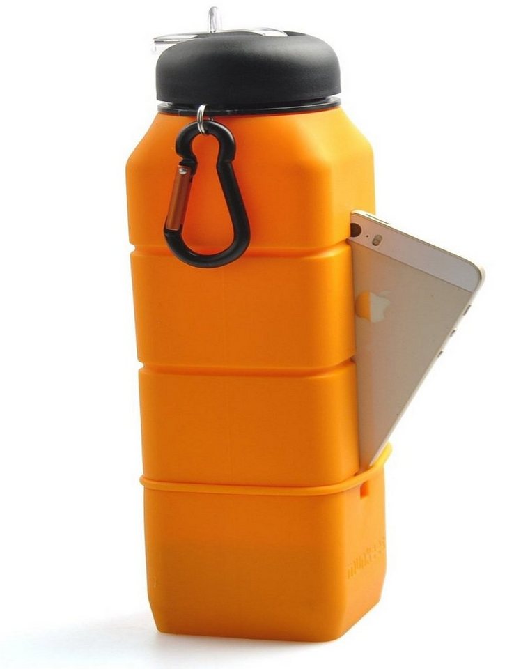 Trinkflasche Silikon Sound Bottle, orange, 1580 von OTTO